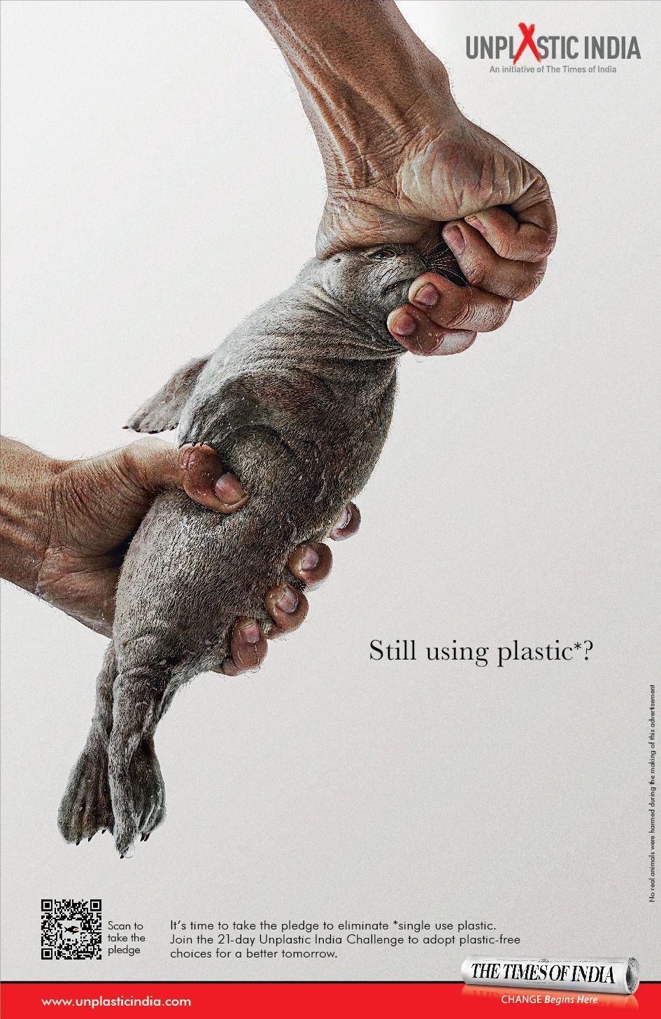 你还在使用塑料吗？看这组印度时报公益海报